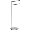 Mexen Loop standing towel rack, brushed gun gray - 70A71097-66