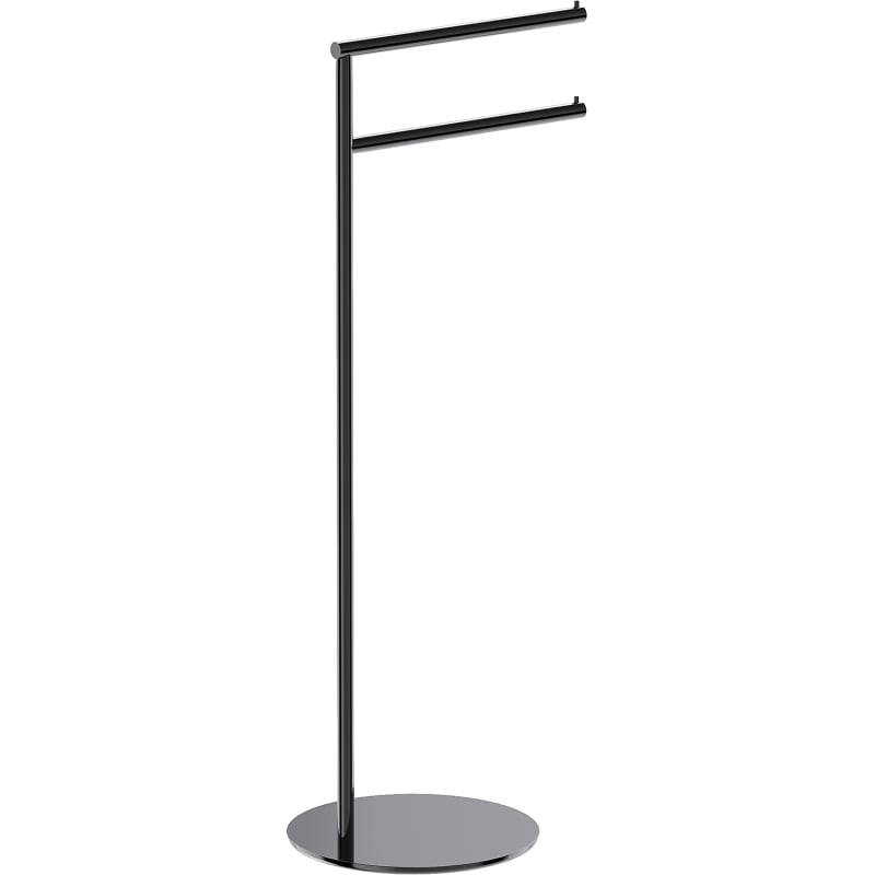 Mexen Loop standing towel rack, black chrome - 70A71097-73