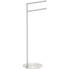 Mexen Loop standing towel rack, brushed nickel - 70A71097-97