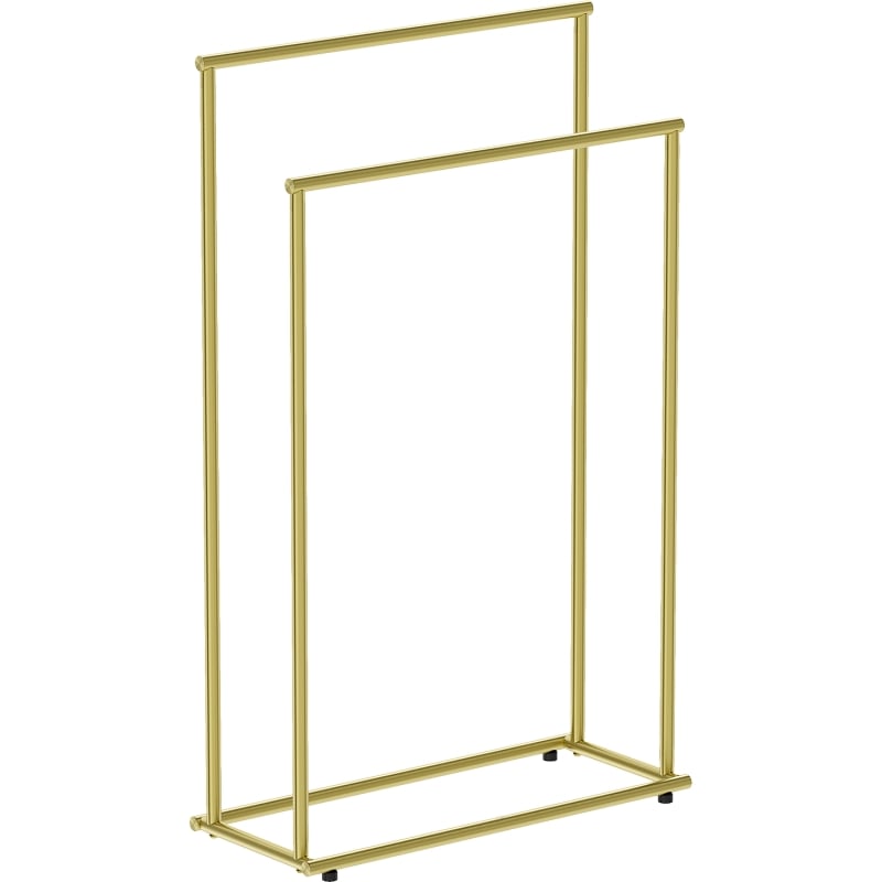 Mexen Loop standing towel rack, brushed gold - 70A71098-55