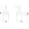 Mexen Ovio soap dispenser, chrome - 70A19558-00