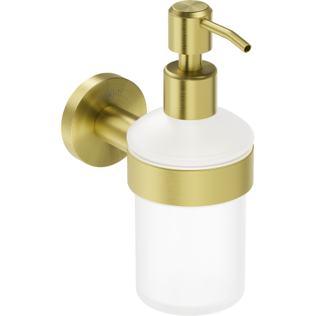 Mexen Ovio soap dispenser, brushed gold - 70A19558-55