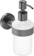 Mexen Ovio soap dispenser, brushed gun gray - 70A19558-66