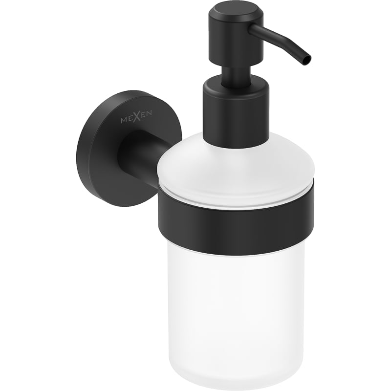 Mexen Ovio soap dispenser, black - 70A19558-70