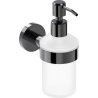 Mexen Ovio soap dispenser, black chrome - 70A19558-73