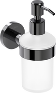Mexen Ovio soap dispenser, black chrome - 70A19558-73
