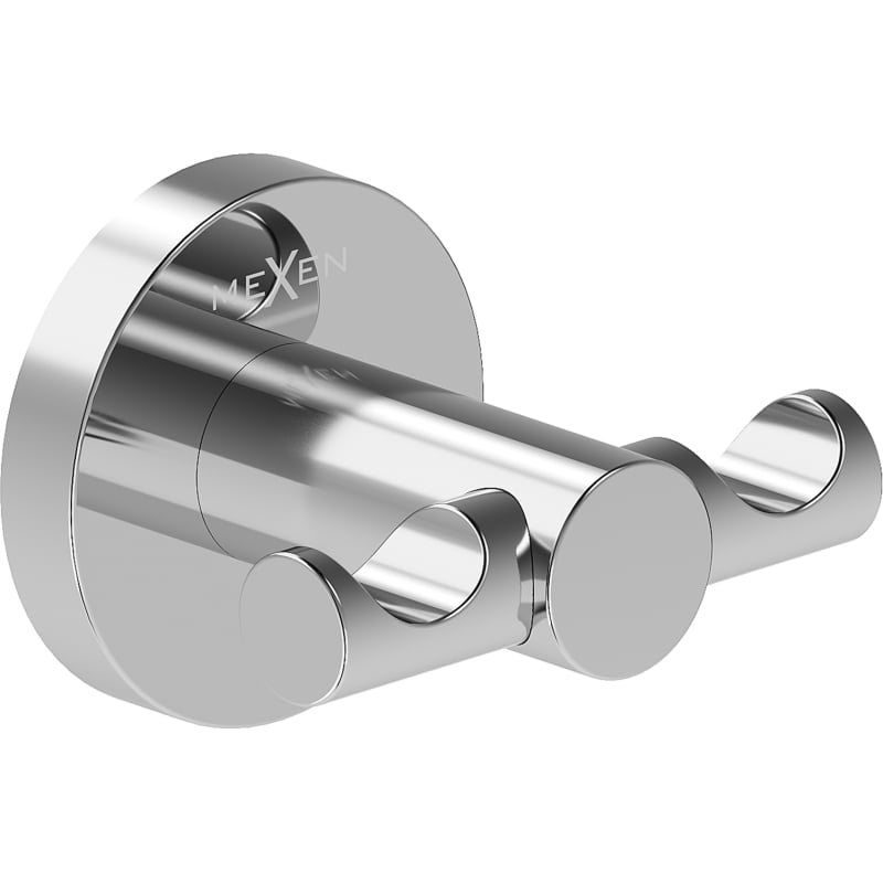 Mexen Ovio double towel hook, chrome - 70A19512-00