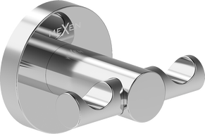 Mexen Ovio double towel hook, chrome - 70A19512-00