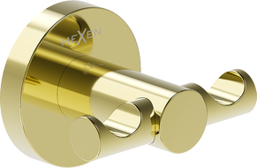 Mexen Ovio double towel hook, gold - 70A19512-50