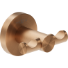 Mexen Ovio double towel hook, brushed copper - 70A19512-65