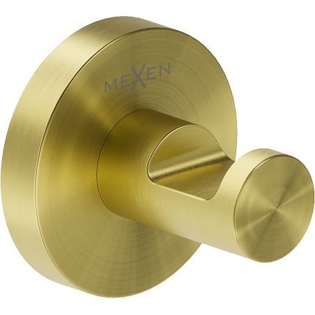 Mexen Ovio towel hook, brushed gold - 70A19511-55