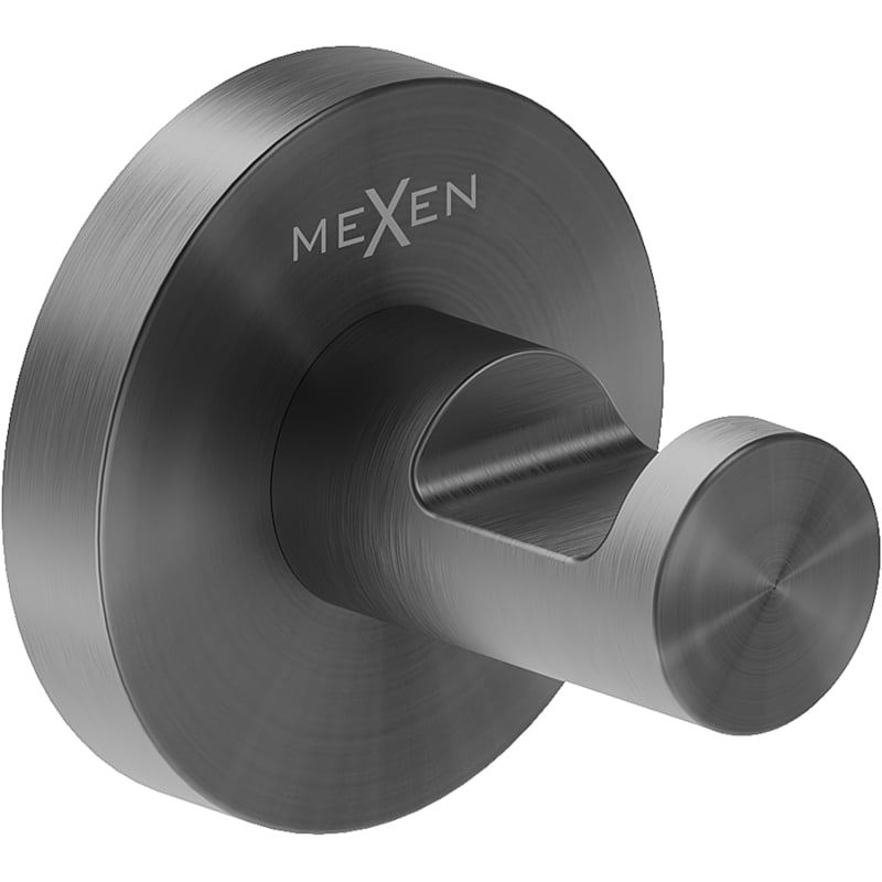 Mexen Ovio towel hook, brushed gun gray - 70A19511-66