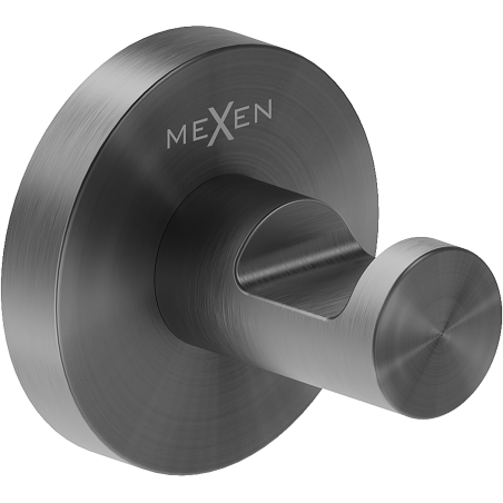 Mexen Ovio towel hook, brushed gun gray - 70A19511-66