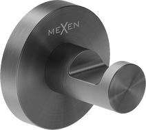 Mexen Ovio towel hook, brushed gun gray - 70A19511-66