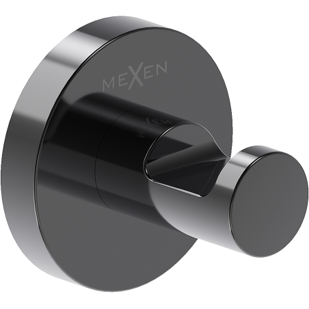 Mexen Ovio towel hook, black chrome - 70A19511-73