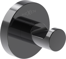 Mexen Ovio towel hook, black chrome - 70A19511-73