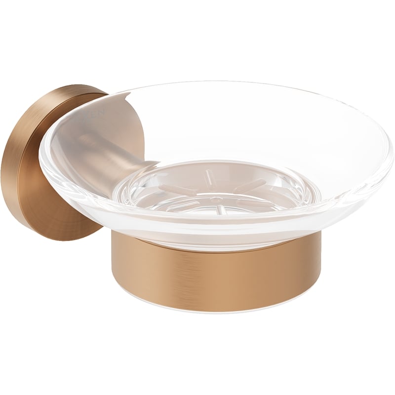 Mexen Ovio soap dish, brushed copper - 70A19555-65