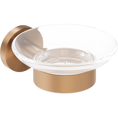 Mexen Ovio soap dish, brushed copper - 70A19555-65