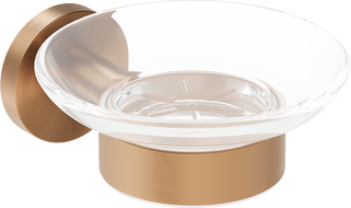 Mexen Ovio soap dish, brushed copper - 70A19555-65