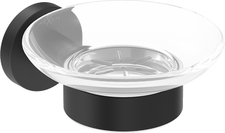 Mexen Ovio soap dish, black - 70A19555-70