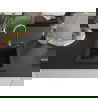 Mexen Vito 1-compartment granite sink with a kitchen mixer tap Telma, Black - 6503-77-670200-50-B