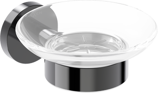 Mexen Ovio soap dish, black chrome - 70A19555-73