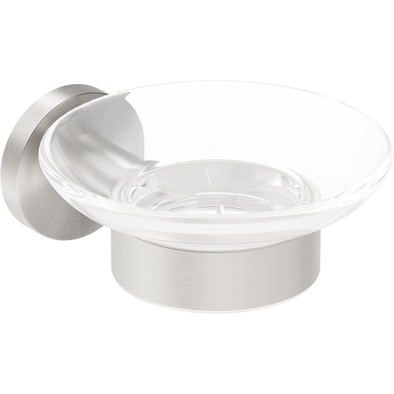 Mexen Ovio soap dish, brushed nickel - 70A19555-97