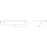 Mexen Ovio towel rack, gold - 70A19581-50