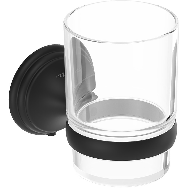 Mexen Lusso toothbrush cup, black - 70A16851-70