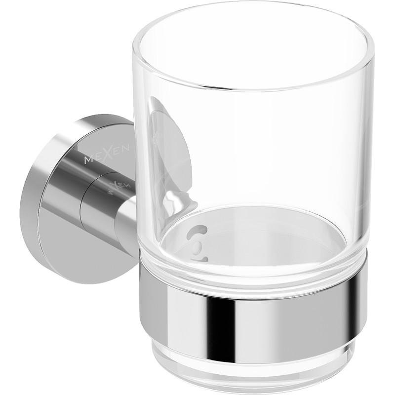 Mexen Ovio toothbrush holder, chrome - 70A19551-00