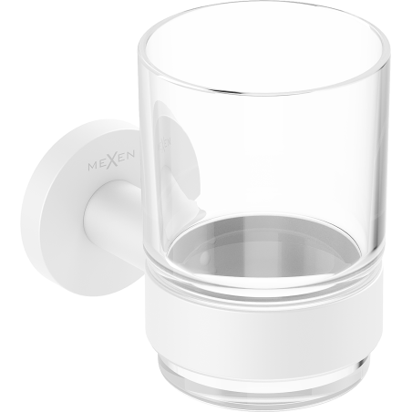 Mexen Ovio toothbrush holder, white - 70A19551-20