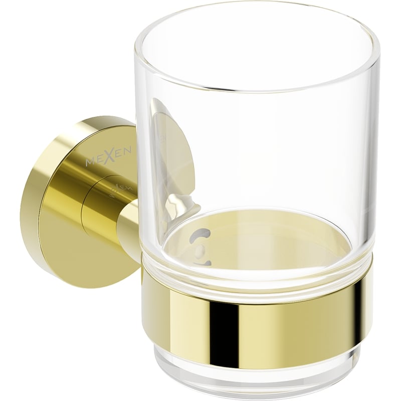 Mexen Ovio toothbrush holder, gold - 70A19551-50