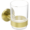 Mexen Ovio toothbrush holder, brushed gold - 70A19551-55