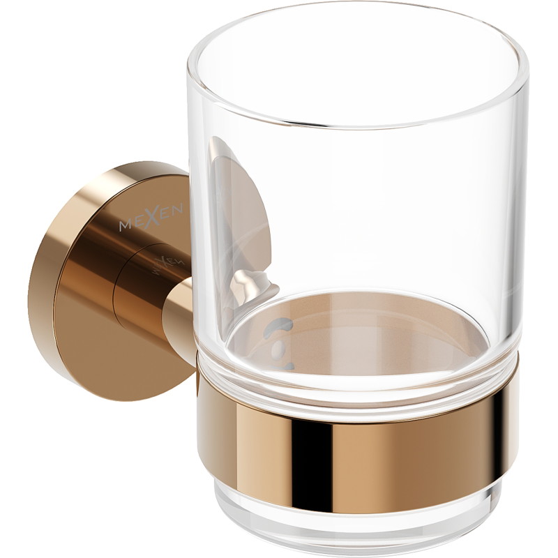 Mexen Ovio toothbrush holder, rose gold - 70A19551-60