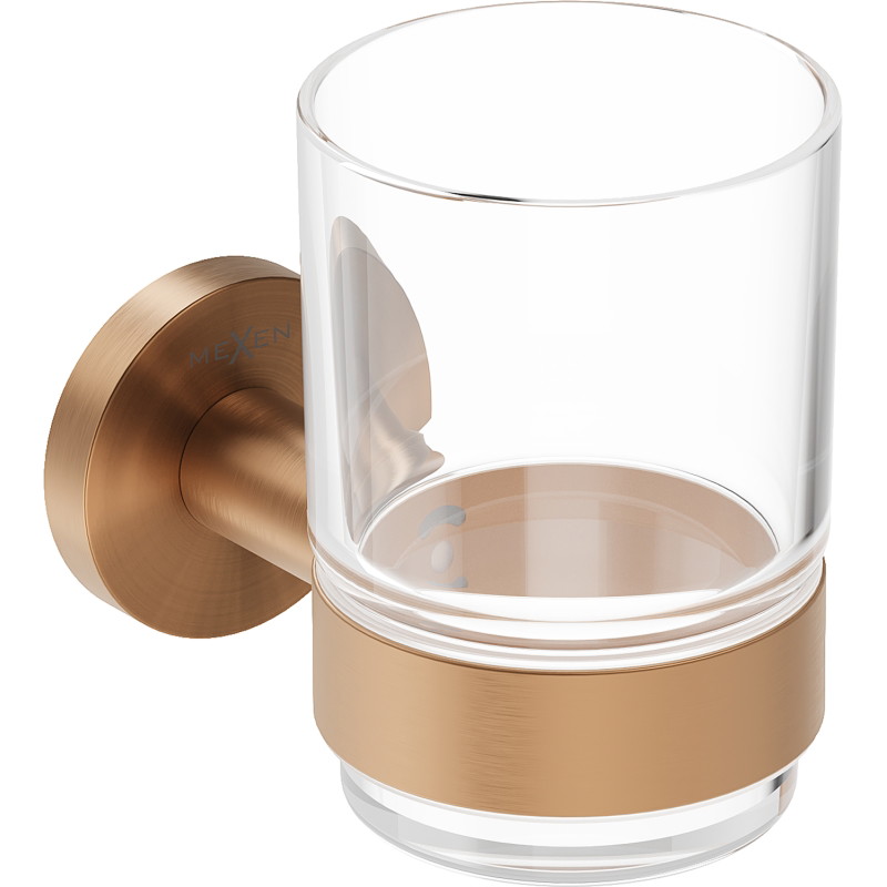 Mexen Ovio toothbrush holder, brushed copper - 70A19551-65