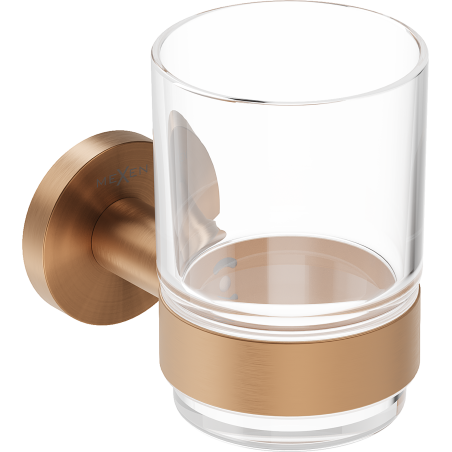 Mexen Ovio toothbrush holder, brushed copper - 70A19551-65