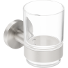 Mexen Ovio toothbrush holder, brushed nickel - 70A19551-97