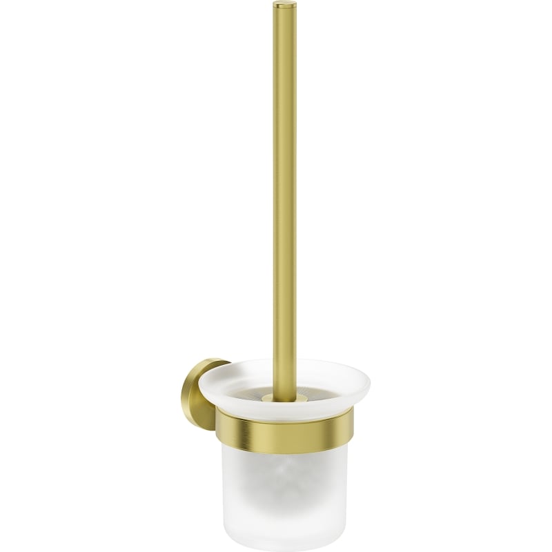 Mexen Ovio toilet brush, brushed gold - 70A19571-55
