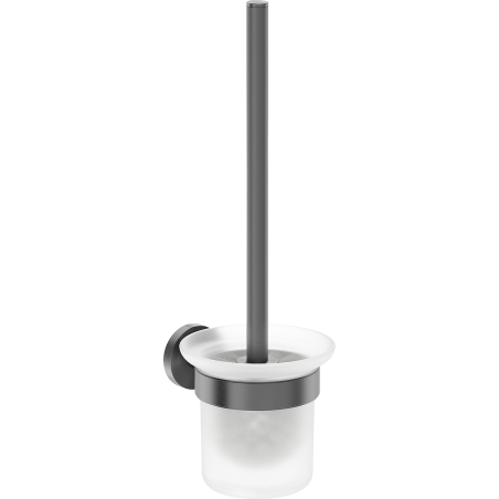 Mexen Ovio toilet brush, gun gray brushed - 70A19571-66
