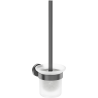 Mexen Ovio toilet brush, gun gray brushed - 70A19571-66