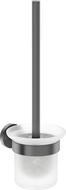 Mexen Ovio toilet brush, gun gray brushed - 70A19571-66