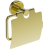 Mexen Ovio toilet paper holder, gold - 70A19521-50