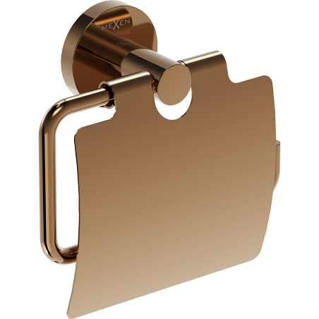 Mexen Ovio toilet paper holder, rose gold - 70A19521-60