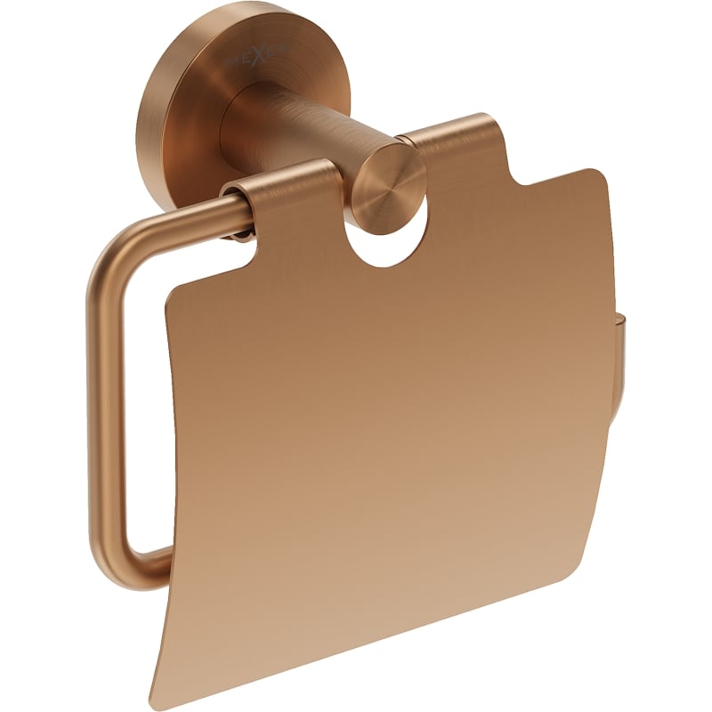 Mexen Ovio toilet paper holder, brushed copper - 70A19521-65