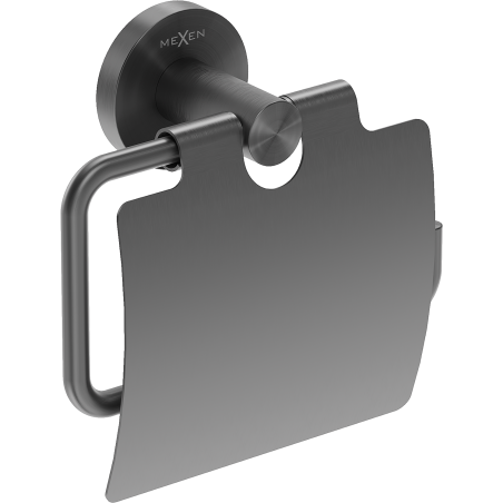 Mexen Ovio toilet paper holder, brushed gun gray - 70A19521-66