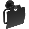 Mexen Ovio toilet paper holder, black - 70A19521-70