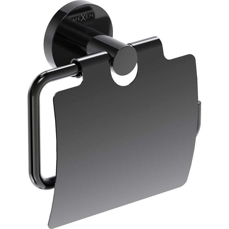 Mexen Ovio toilet paper holder, black chrome - 70A19521-73