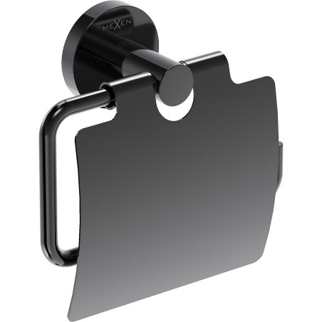 Mexen Ovio toilet paper holder, black chrome - 70A19521-73