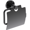 Mexen Ovio toilet paper holder, black chrome - 70A19521-73