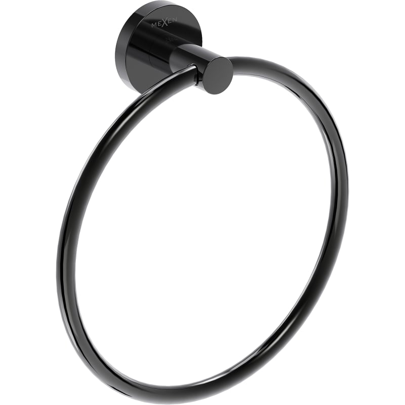 Mexen Ovio towel rack, black chrome - 70A19531-73